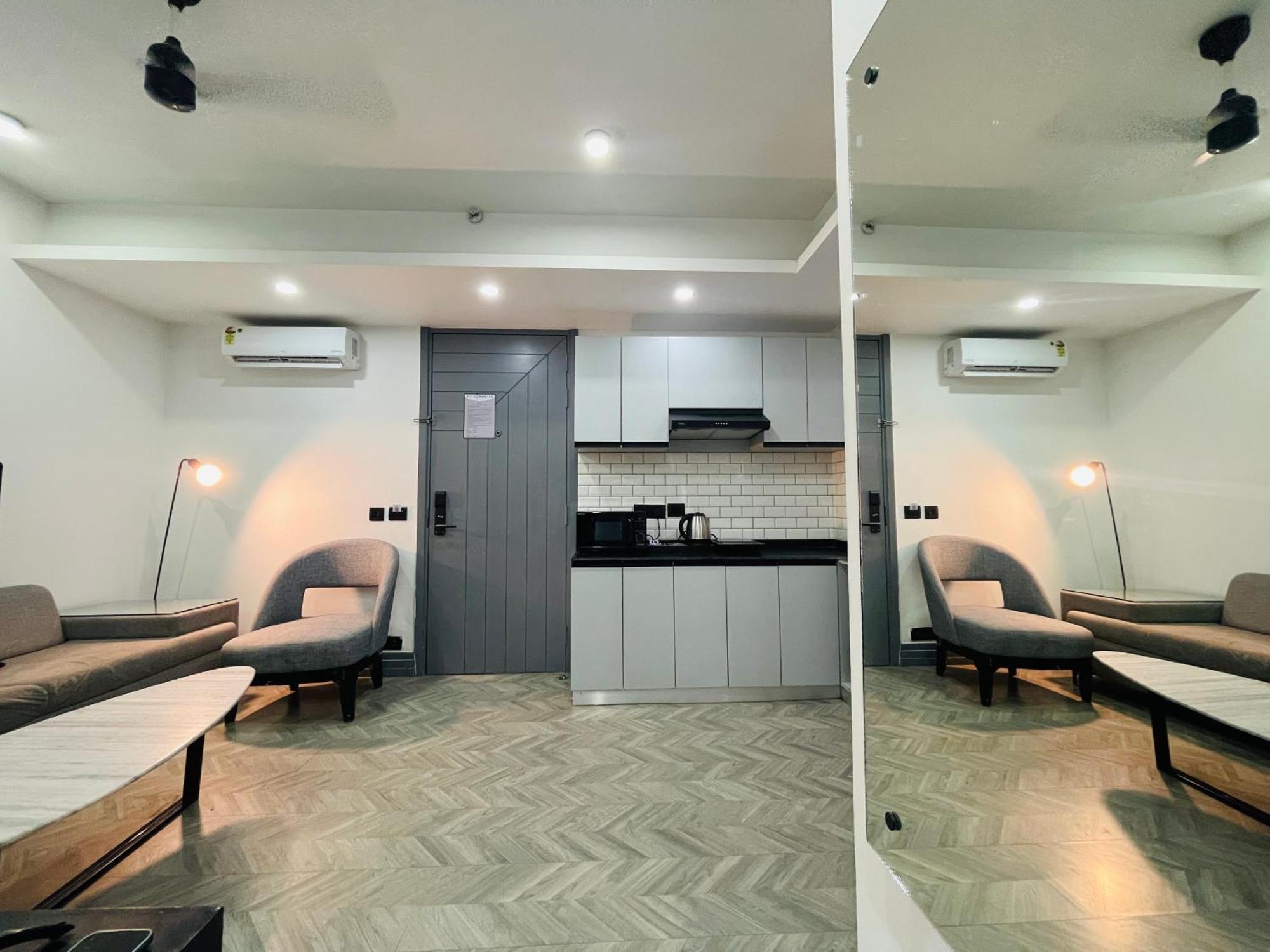 Bedchambers Serviced Apartments, Mg Road Gurgaon Dış mekan fotoğraf